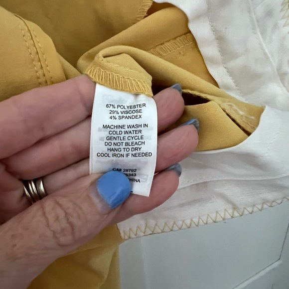 Rachel Zoe Mustard Yellow Ankle Pants women size 8 - Picture 6 of 9